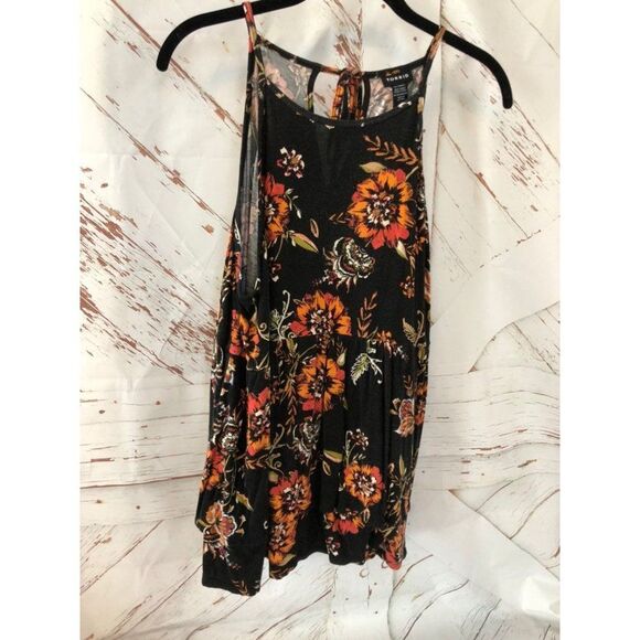 Torrid size 1 black and orange tank top - Picture 1 of 5
